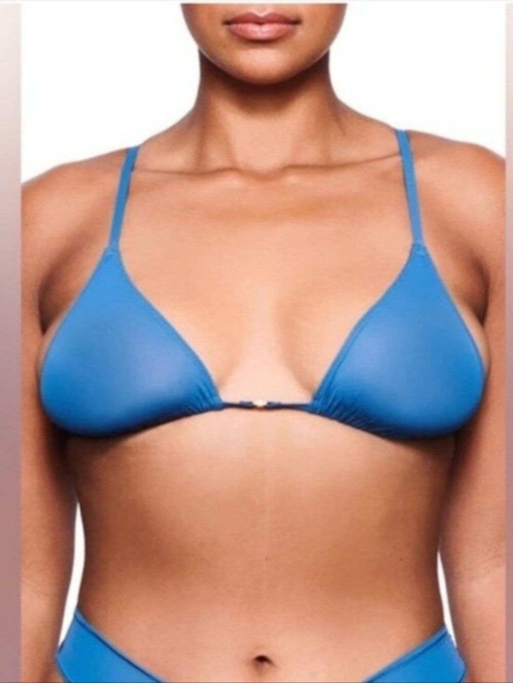New Skims Jelly Sheer Triangle Bralette In Ocean Size Xs